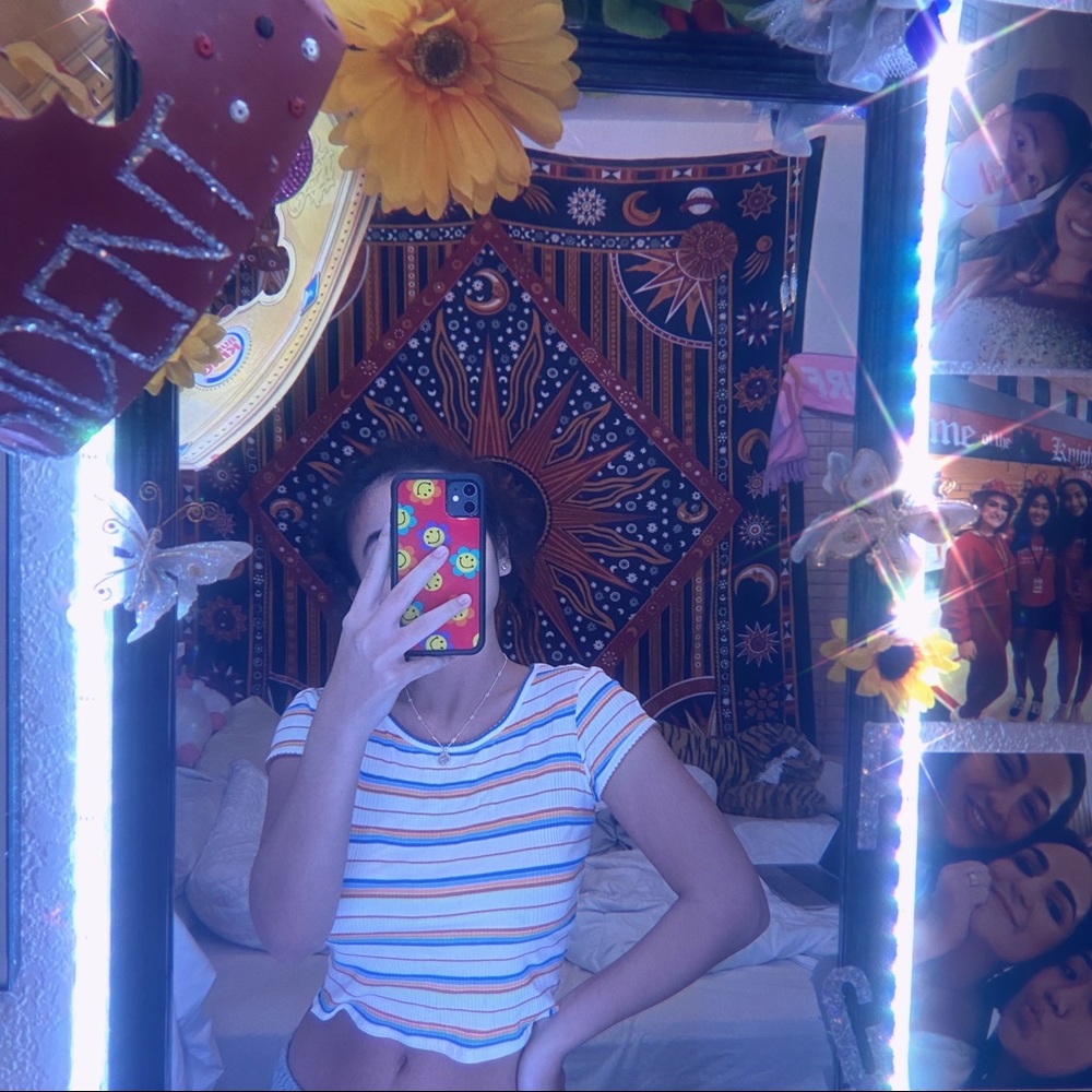 RAINBOW CROP TOP!